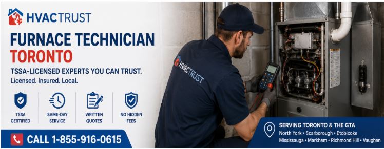 furnace-technician-toronto.jpg" alt="HVACTRUST furnace technician in Toronto inspecting and repairing a residential furnace system with same-day HVAC service in the GTA.