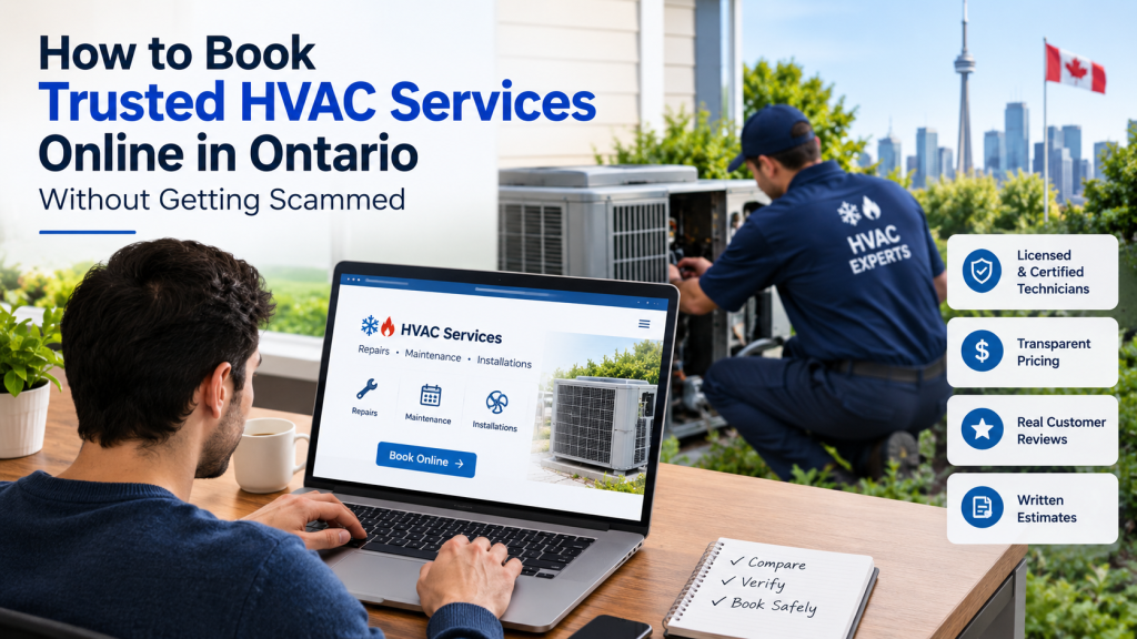 How to Book Trusted HVAC Services Online in Ontario Without Getting Scammed