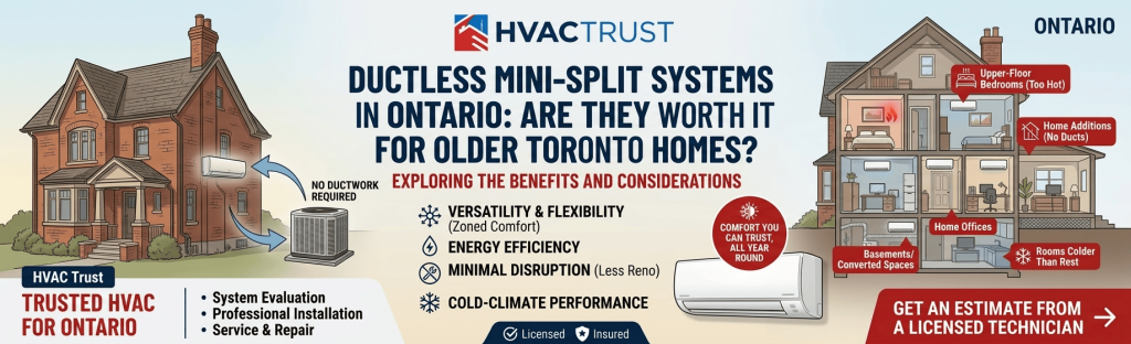 Ductless Mini-Split Systems in Ontario: Are They Worth It for Older Toronto Homes?